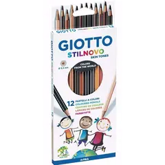 Ξυλομπογιές giotto stilnovo skintones 12 tεμάχια - Giotto