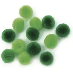 Pom poms πράσινο-λαχανί rayher 15mm 60 tεμάχια - Rayher