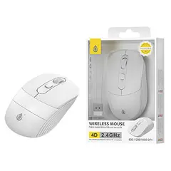 Mouse movetech ασύρματο optical 4d 2.4ghz/800/1000/1600 dpi λευκό ng6046 (463.714815) - Movetech