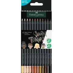 Ξυλομπογιές faber castell black edition skin tones 12 χρώματα - Faber castell