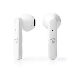 Ακουστικά nedis in-ear bluetooth handsfree με θήκη φόρτισης λευκά - Nedis