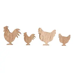 Κοτόπουλα ξύλινα 16 τεμάχια - Rayher