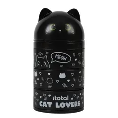 Μολυβοθηκη itotal black cat 16cm - I-total