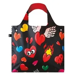 Shopping bag loqi & πορτοφολάκι hearts - Loqi