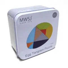 Ξύλινο παιχνίδι egg tangram puzzle - Iwood