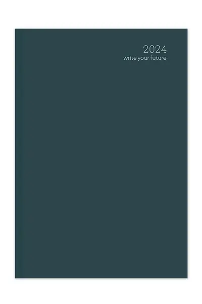 Ημερολόγιο ημερήσιο adbook 2024 simple velvet edition 14x21cm navy - Adbook