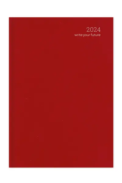Ημερολόγιο ημερήσιο adbook 2024 simple velvet edition 12x17cm red - Adbook
