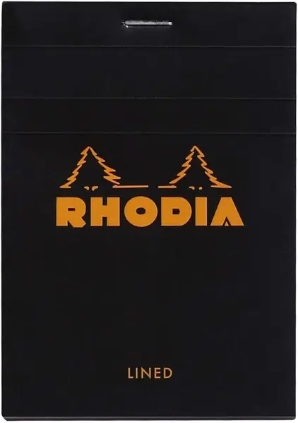 Μπλοκ rhodia black 8.5x12 ριγέ 80φ. 126009 ν.12 - Rhodia