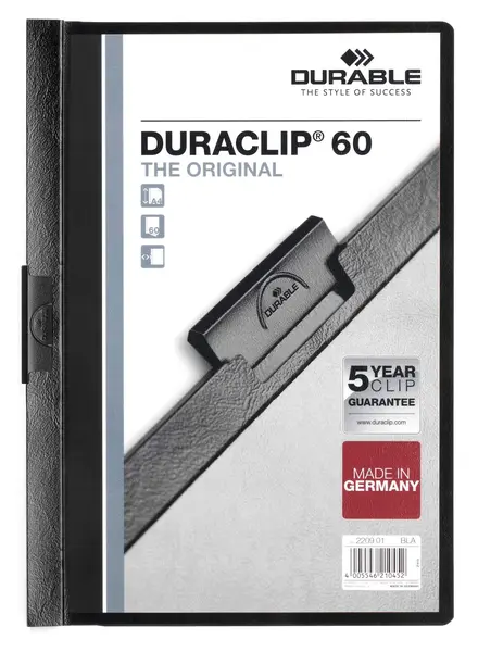 Ντοσιέ durable duraclip μαύρο 2200/60 - Durable