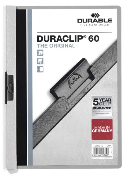 Ντοσιέ durable duraclip 2200/60 γκρι - Durable