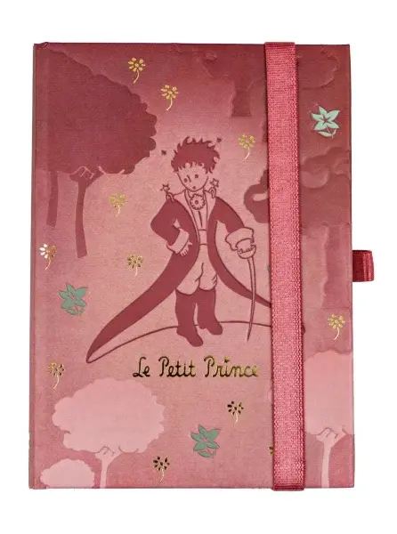σημειωματάριο premium paper le petit prince pink 10.5x14.5cm με λάστιχο - Premium paper