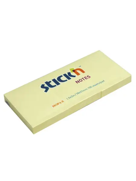 Αυτοκόλλητα χαρτάκια stickn 38x51mm κίτρινο 3 τεμάχια - Stickn