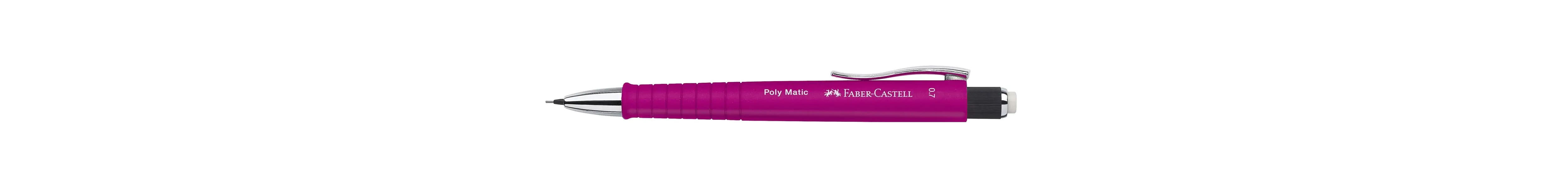 Μηχανικό μολύβι faber castell poly matic 0.7mm ρόζ - Faber castell