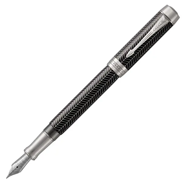 πένα parker duofold prestige black chevron rt - Parker